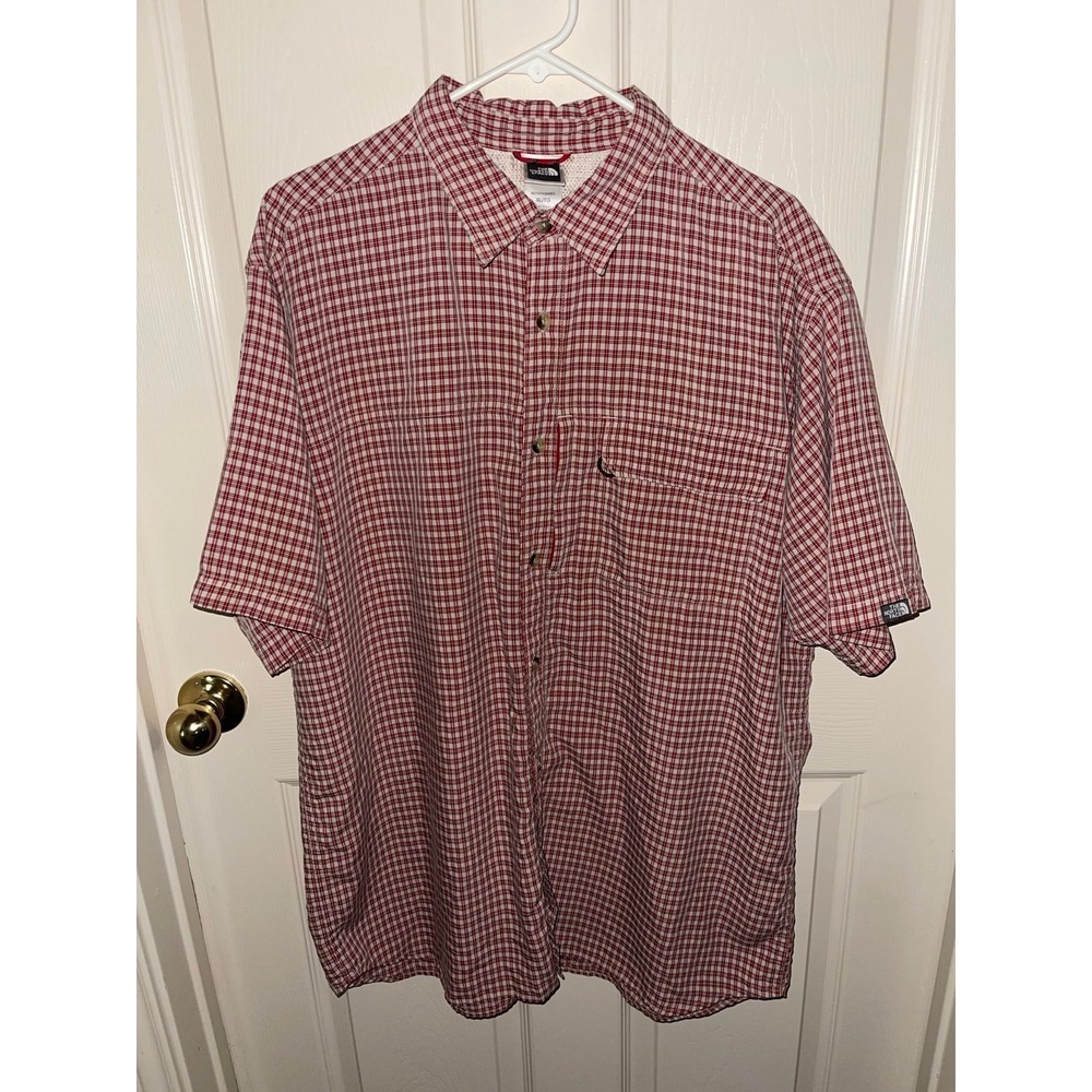 The North Face Men's Plaid Short Sleeve Shirt‎ XL